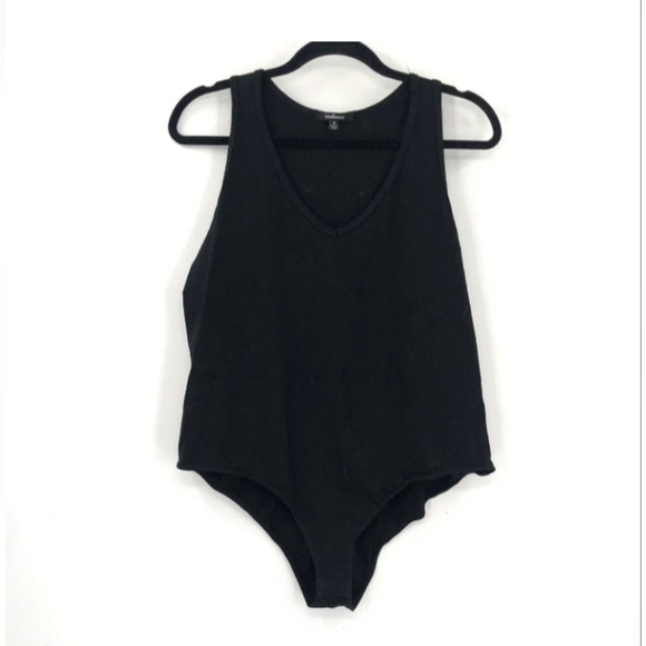 Ambiance Tops - Ambiance Bodysuit Black Sleeveless Tank Body Suit Women size M